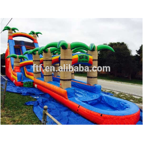 Tree shape children's inflatable water slides